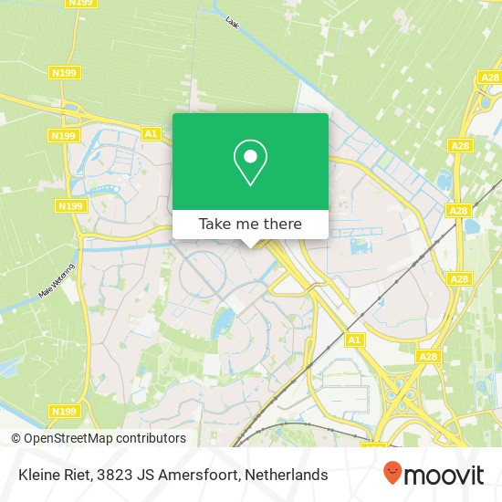 Kleine Riet, 3823 JS Amersfoort map