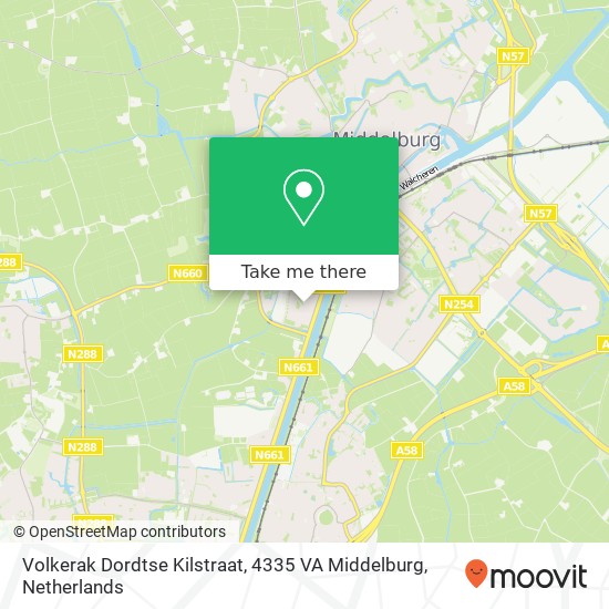 Volkerak Dordtse Kilstraat, 4335 VA Middelburg map