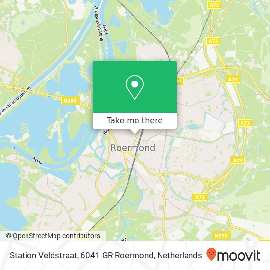 Station Veldstraat, 6041 GR Roermond map