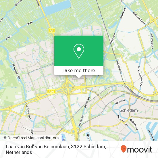 Laan van Bol' van Beinumlaan, 3122 Schiedam map