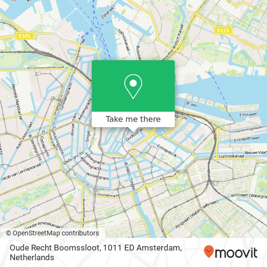 Oude Recht Boomssloot, 1011 ED Amsterdam map