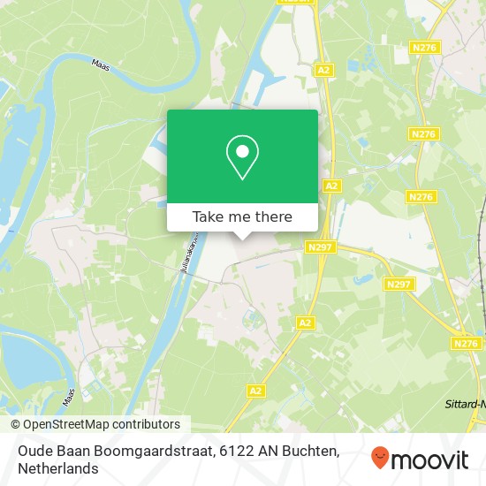 Oude Baan Boomgaardstraat, 6122 AN Buchten map