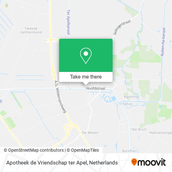 Apotheek de Vriendschap ter Apel map