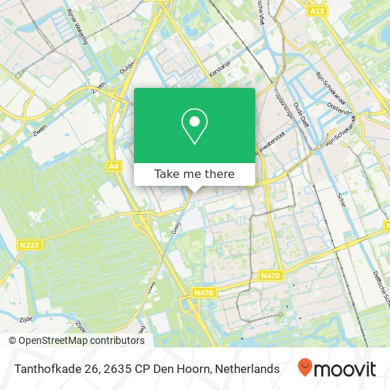Tanthofkade 26, 2635 CP Den Hoorn map