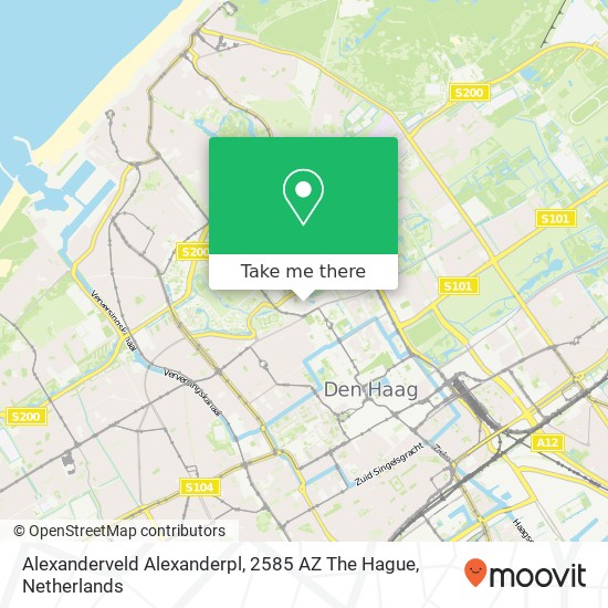 Alexanderveld Alexanderpl, 2585 AZ The Hague map