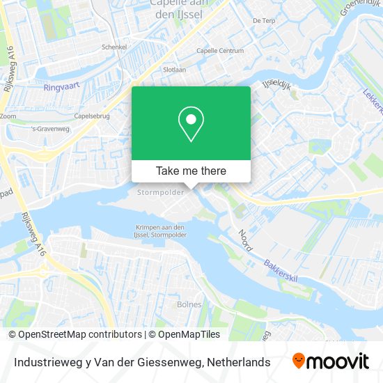 Industrieweg y Van der Giessenweg map