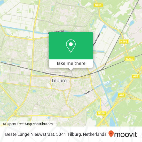 Beste Lange Nieuwstraat, 5041 Tilburg map