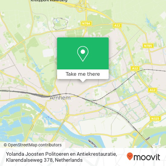 Yolanda Joosten Politoeren en Antiekrestauratie, Klarendalseweg 378 map