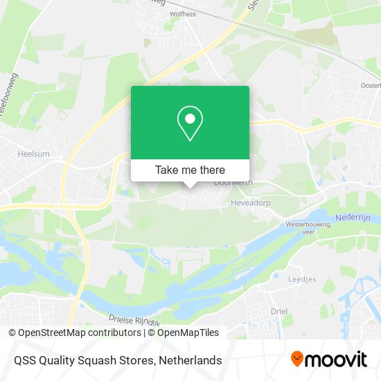 QSS Quality Squash Stores map