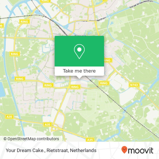 Your Dream Cake., Rietstraat map