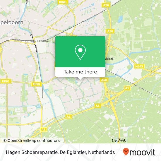 Hagen Schoenreparatie, De Eglantier map