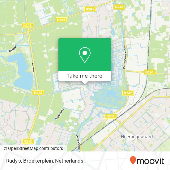 Rudy's, Broekerplein Karte