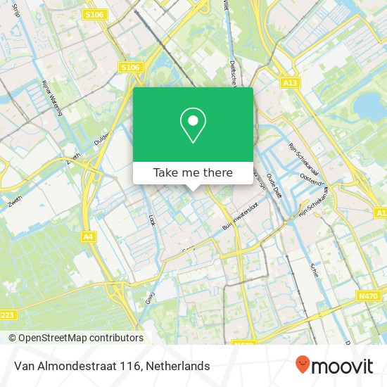 Van Almondestraat 116 map