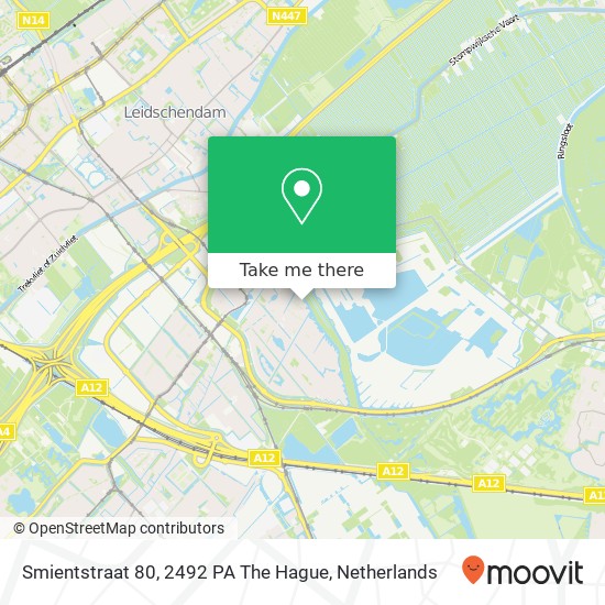 Smientstraat 80, 2492 PA The Hague map