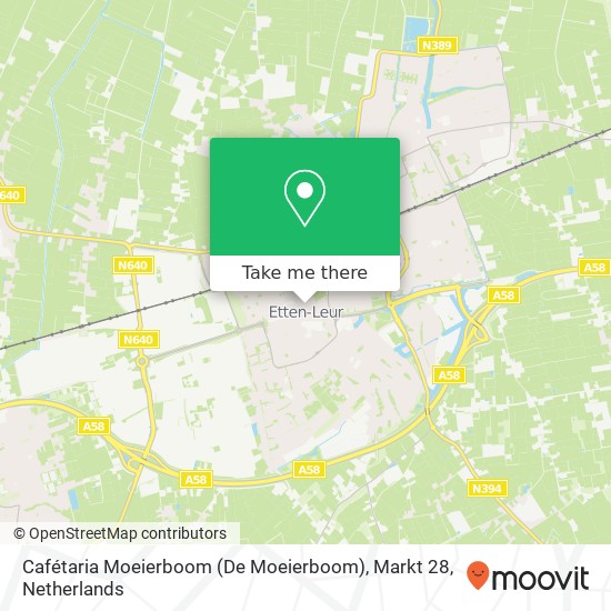 Cafétaria Moeierboom (De Moeierboom), Markt 28 map