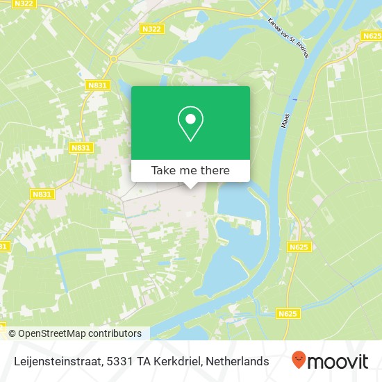 Leijensteinstraat, 5331 TA Kerkdriel map