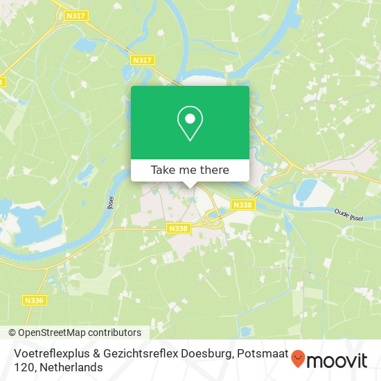 Voetreflexplus & Gezichtsreflex Doesburg, Potsmaat 120 Karte