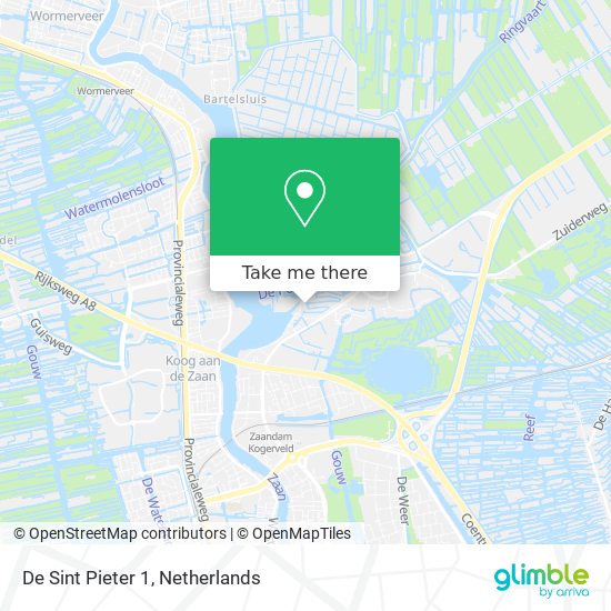 De Sint Pieter 1 map