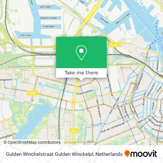 Gulden Winckelstraat Gulden Winckelpl map