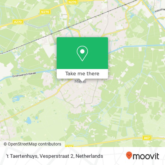 't Taertenhuys, Vesperstraat 2 map