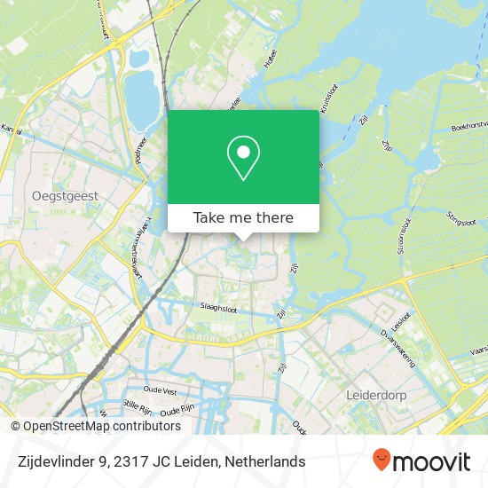 Zijdevlinder 9, 2317 JC Leiden map