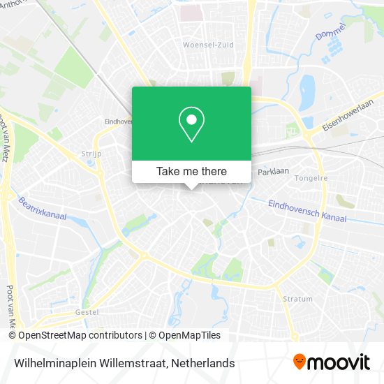 Wilhelminaplein Willemstraat map