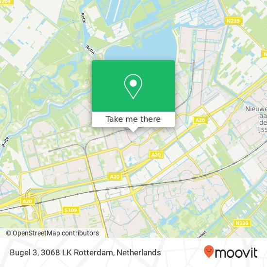 Bugel 3, 3068 LK Rotterdam Karte