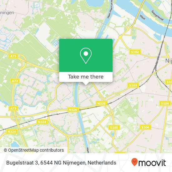Bugelstraat 3, 6544 NG Nijmegen map