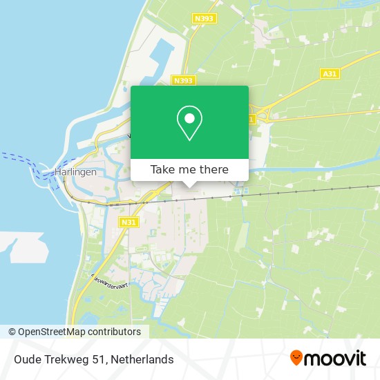 Oude Trekweg 51 map