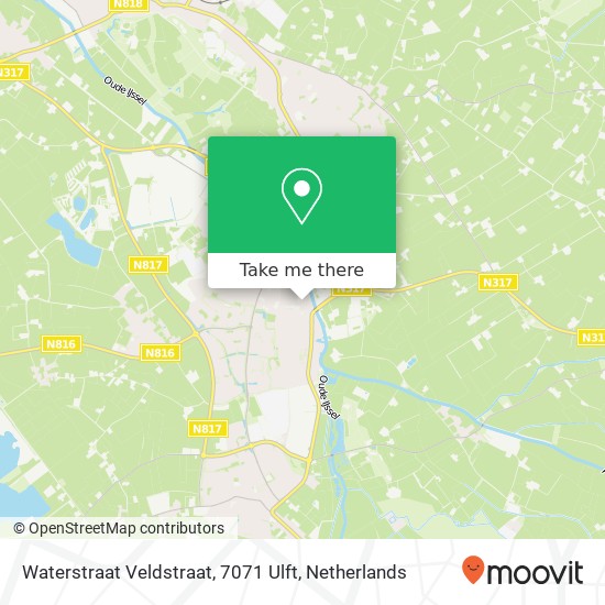 Waterstraat Veldstraat, 7071 Ulft map