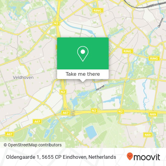 Oldengaarde 1, 5655 CP Eindhoven map