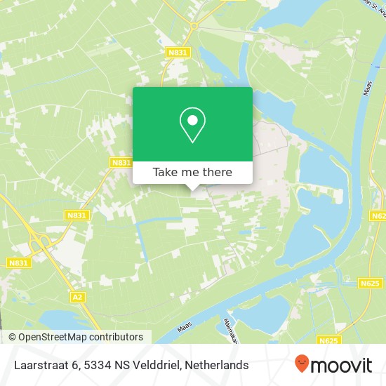 Laarstraat 6, 5334 NS Velddriel map