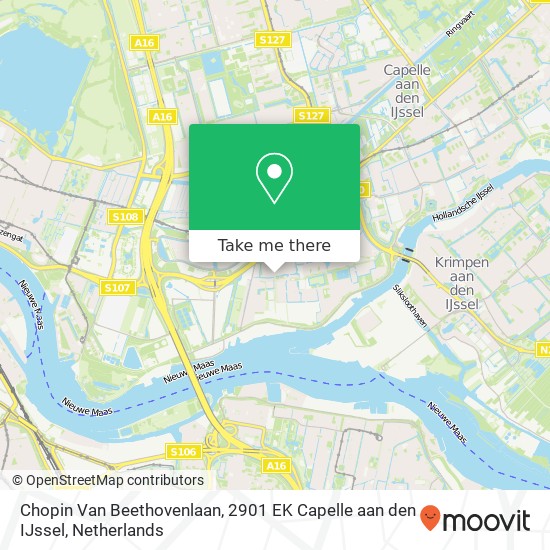 Chopin Van Beethovenlaan, 2901 EK Capelle aan den IJssel map