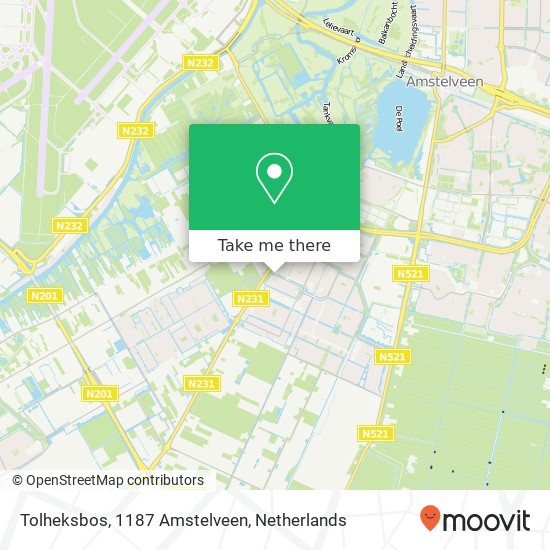 Tolheksbos, 1187 Amstelveen map