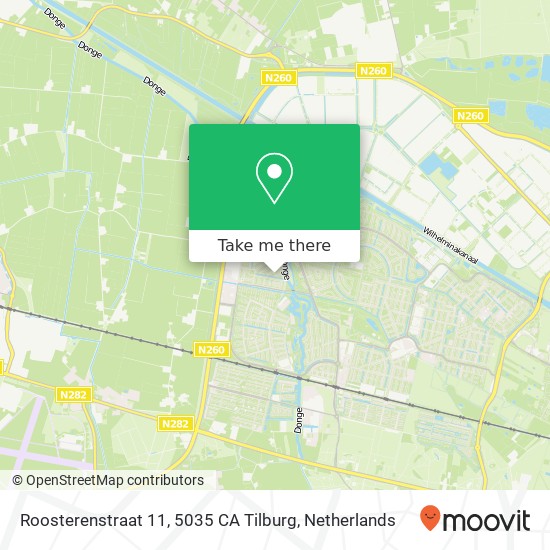 Roosterenstraat 11, 5035 CA Tilburg map