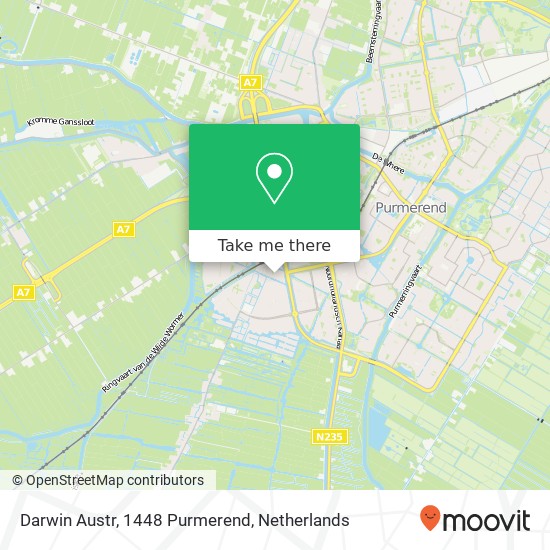 Darwin Austr, 1448 Purmerend Karte