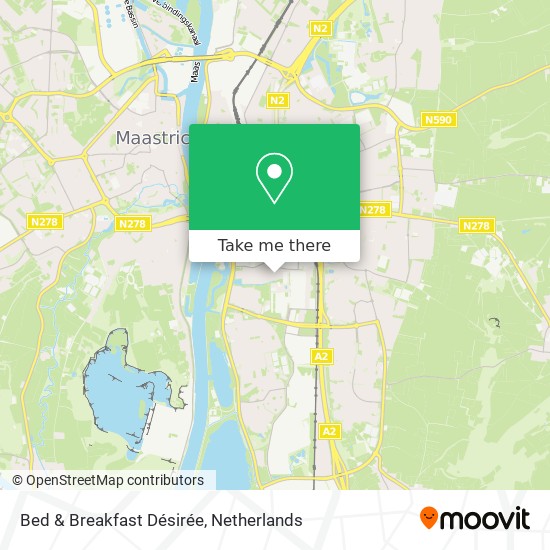 Bed & Breakfast Désirée map