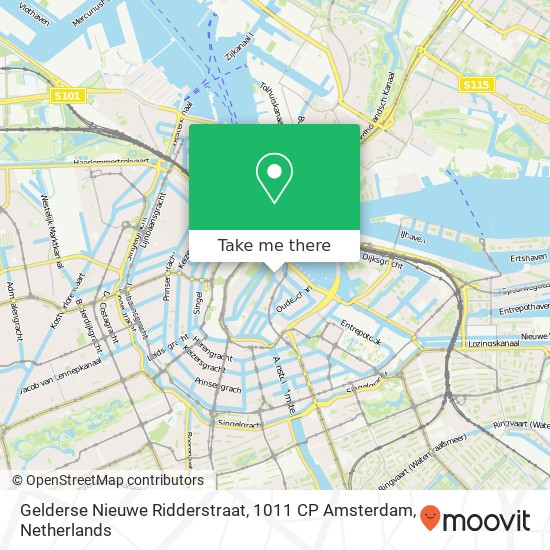 Gelderse Nieuwe Ridderstraat, 1011 CP Amsterdam Karte