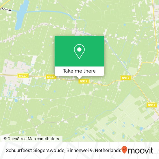 Schuurfeest Siegerswoude, Binnenwei 9 map