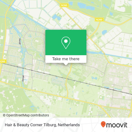 Hair & Beauty Corner Tilburg map