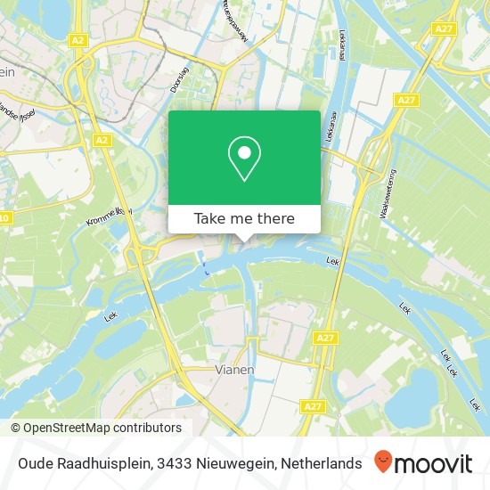 Oude Raadhuisplein, 3433 Nieuwegein map