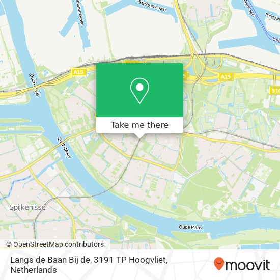 Langs de Baan Bij de, 3191 TP Hoogvliet map