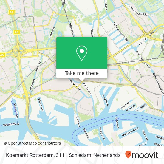 Koemarkt Rotterdam, 3111 Schiedam Karte