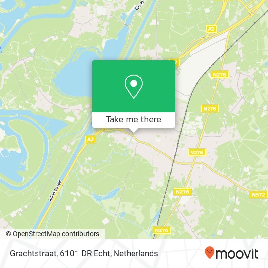 Grachtstraat, 6101 DR Echt map