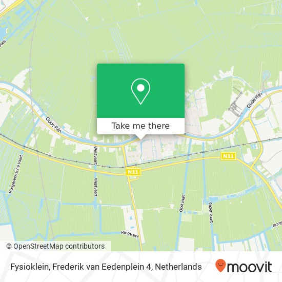 Fysioklein, Frederik van Eedenplein 4 map