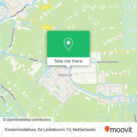 Kindermodehuis, De Lindeboom 13 Karte