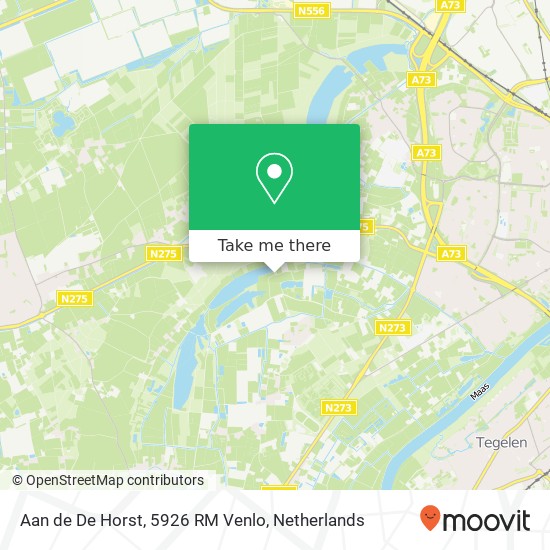 Aan de De Horst, 5926 RM Venlo map