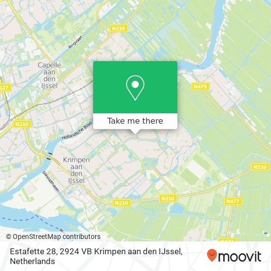 Estafette 28, 2924 VB Krimpen aan den IJssel map