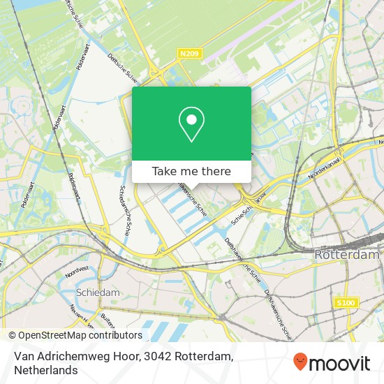 Van Adrichemweg Hoor, 3042 Rotterdam map