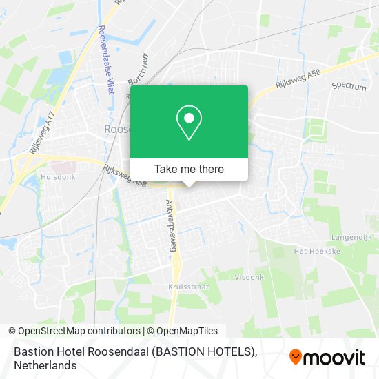 Bastion Hotel Roosendaal (BASTION HOTELS) map